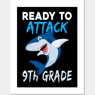 Shark Attack 9Th Grade Boys Back To School Posters and Art